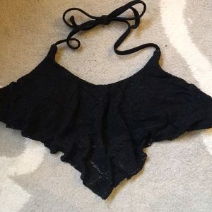 Black bikini top